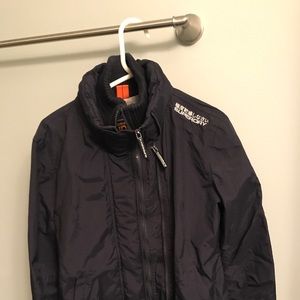 Superdry women's dark navy windcatcher jacket.
